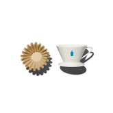 Blue Bottle Dripper with Blue Bottle Coffee Filters